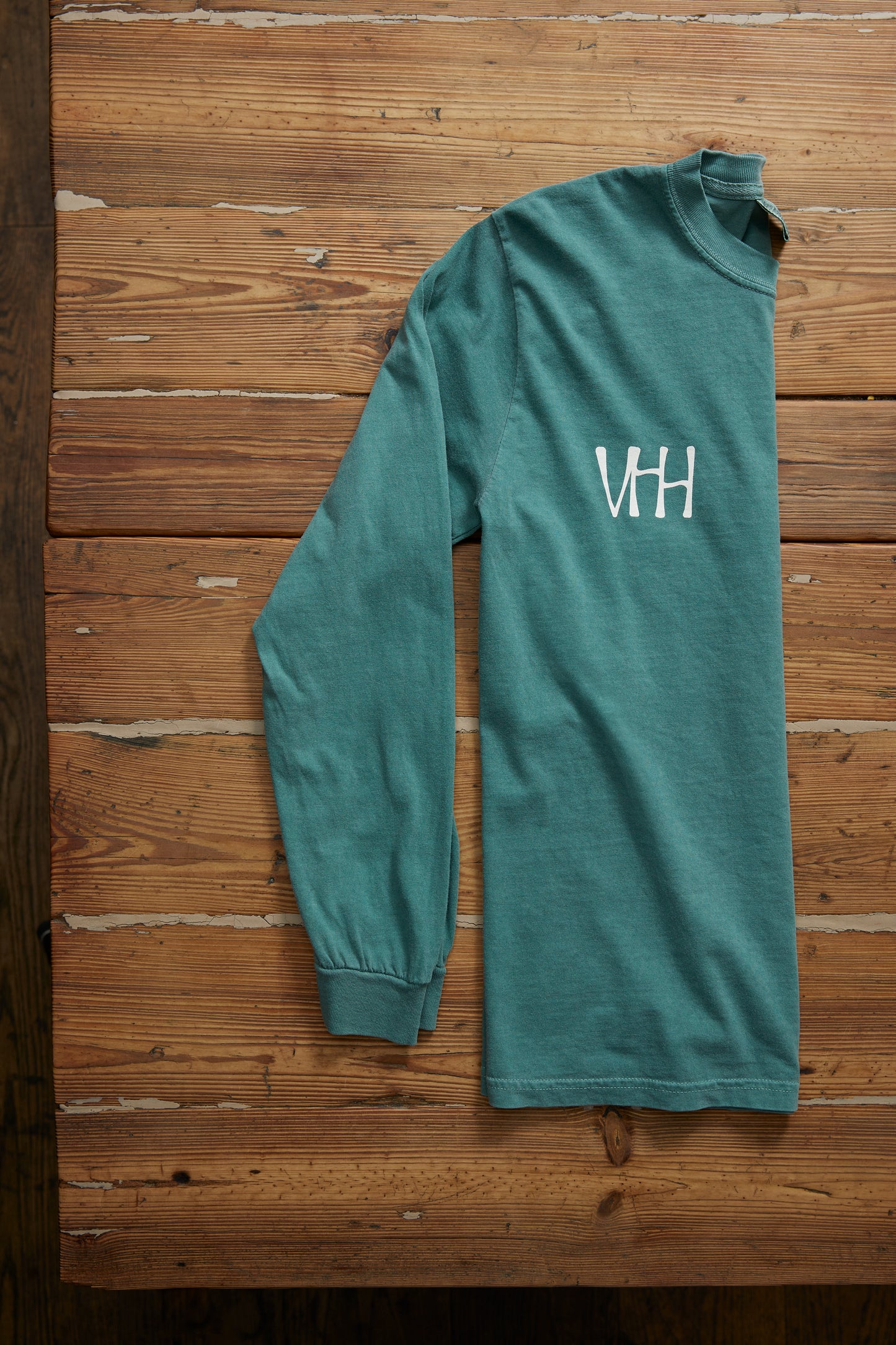 Vinegar Hill House Green Long Sleeve Crew Neck
